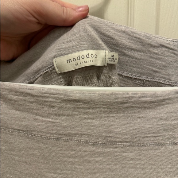 MODODOC • Wide-Neck Dress in Grey size Medium - Picture 3 of 7
